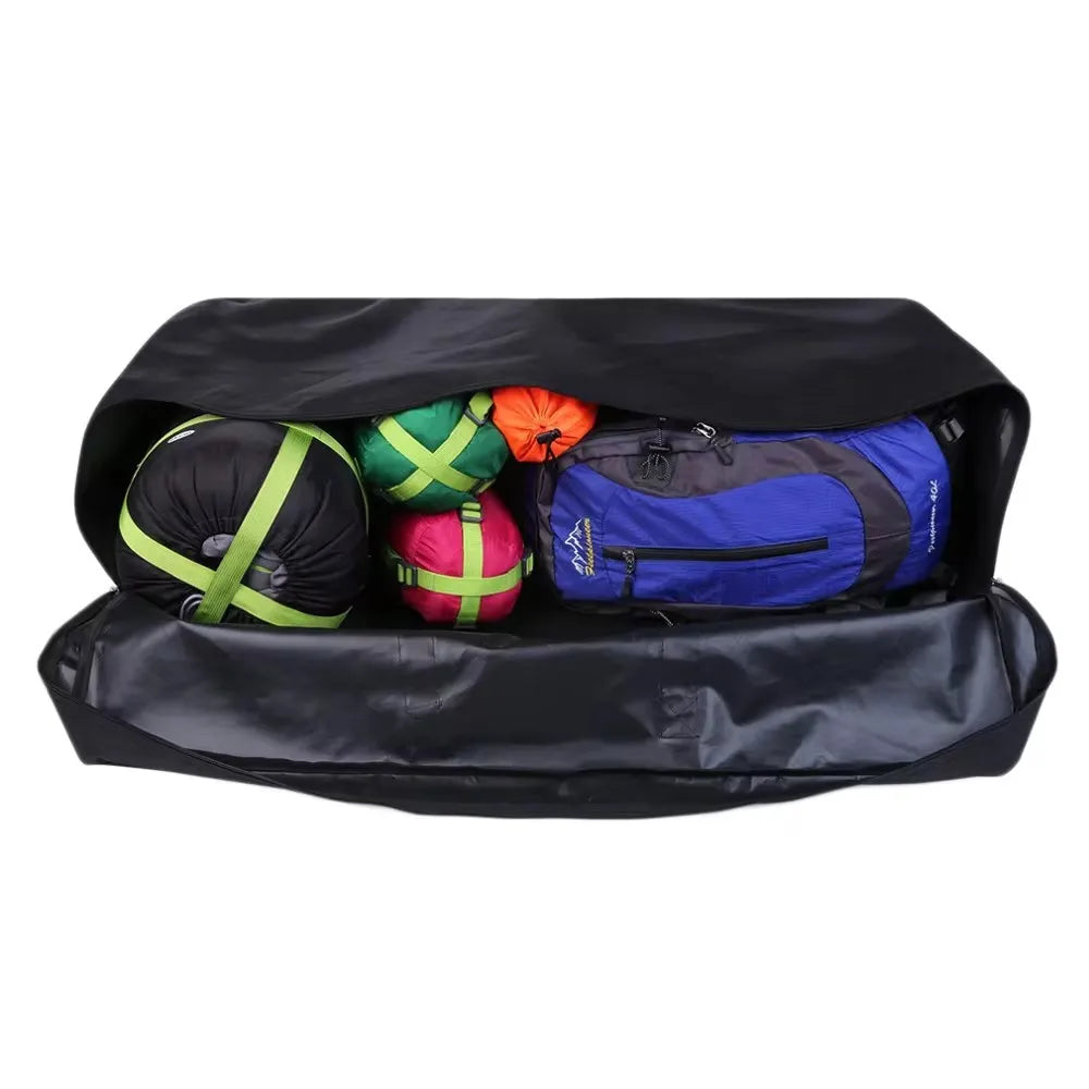 150L Foldable Travel Storage Bag Black-4