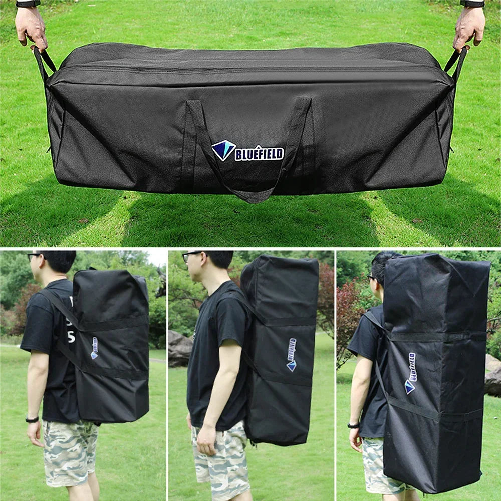 150L Foldable Travel Storage Bag Black-3